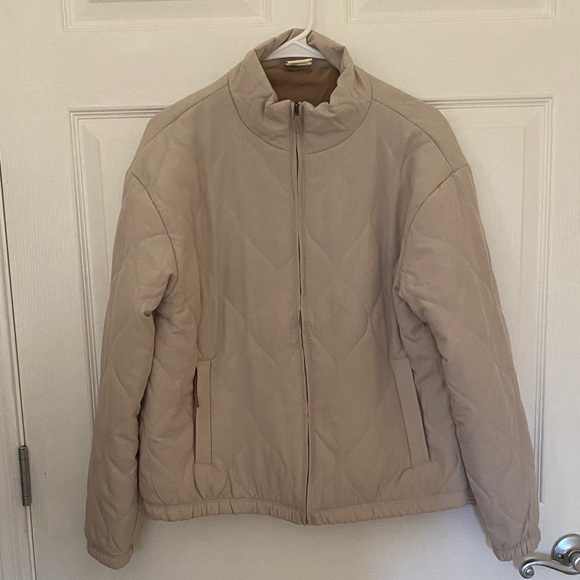 Avalanche Jackets & Blazers - Avalanche Women's Light Tan Puffer Jacket